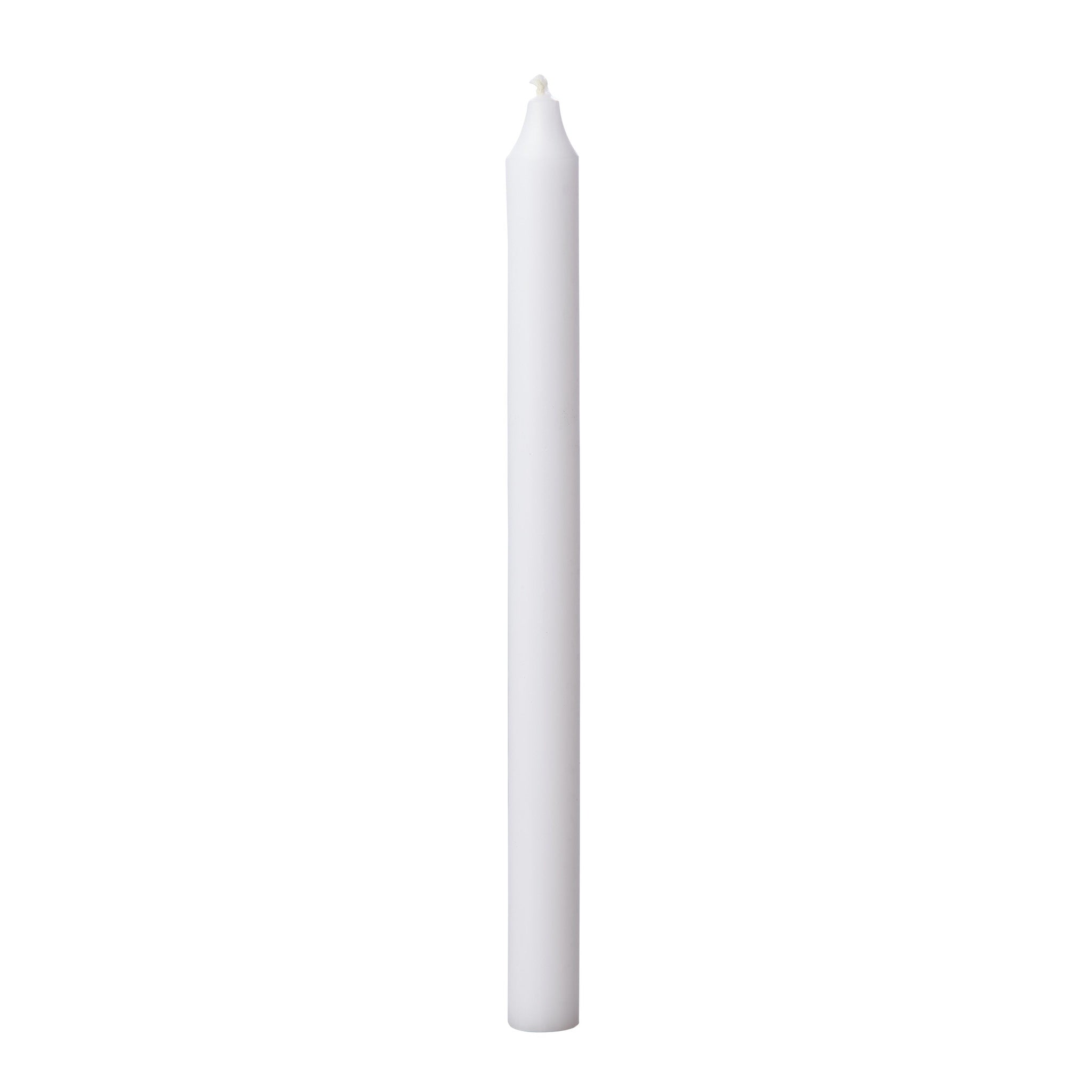Pack Of 6 White Table Candles
