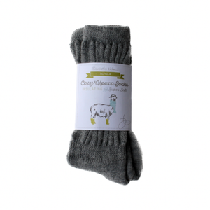 Size 4 - 7 Dove Grey Ribbed Alpaca Socks