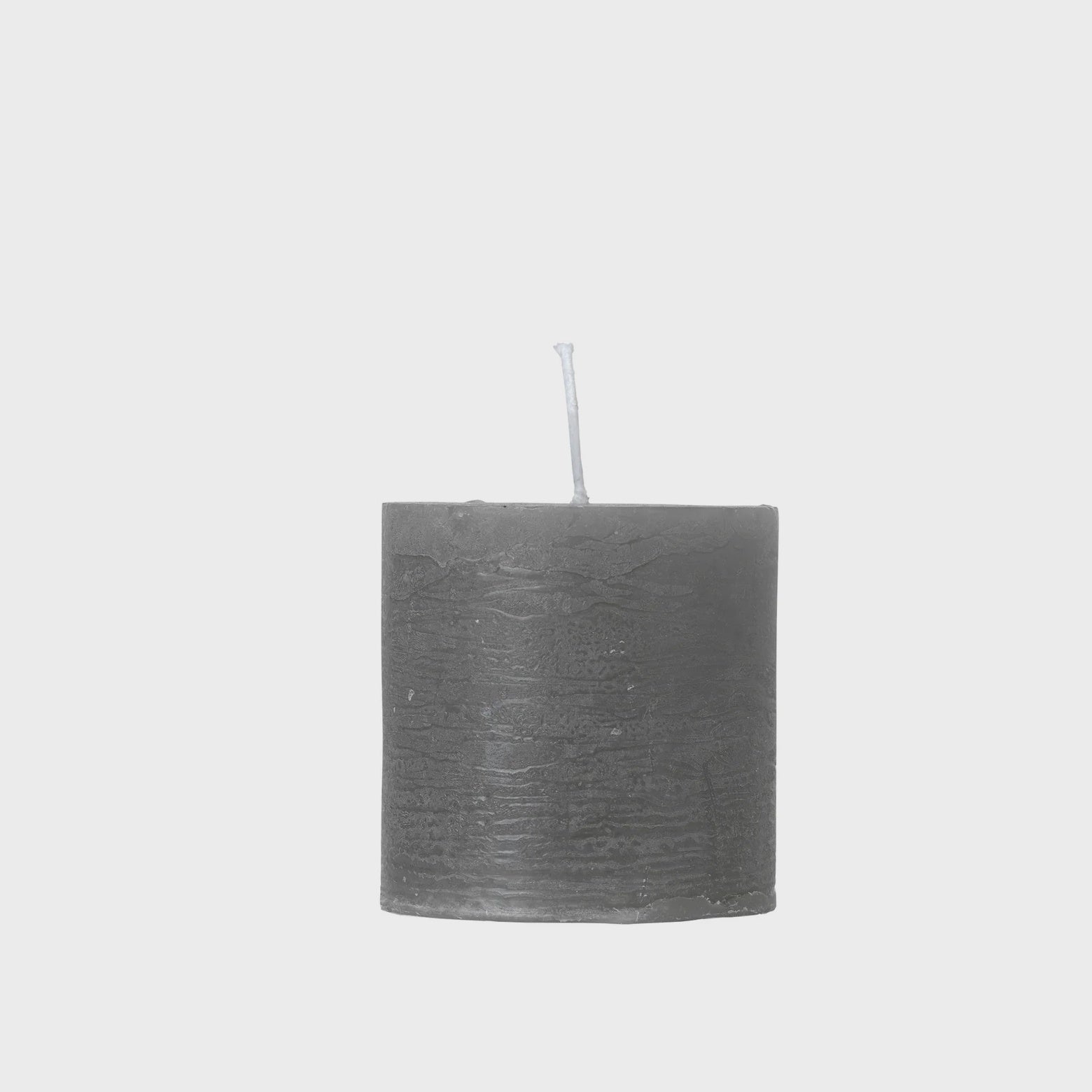 Grau 5x5cm Rustic Pillar Candle