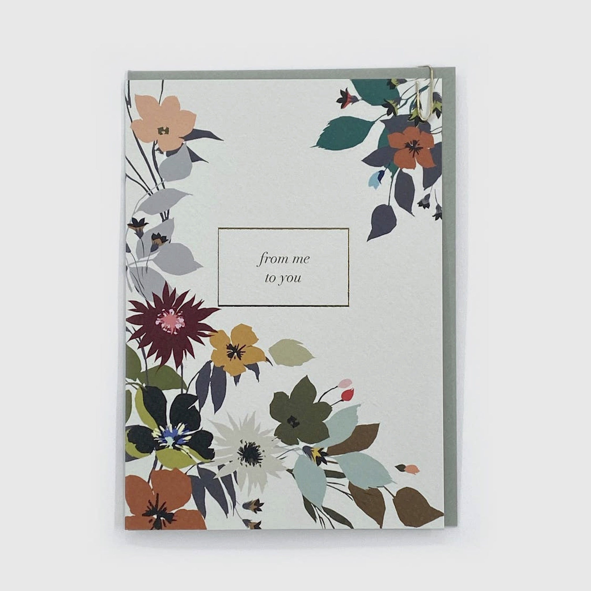Floral From Me To You Greeting Card
