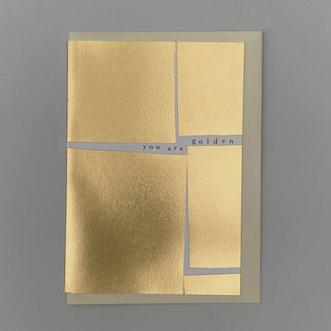 You Are Golden Greeting Card