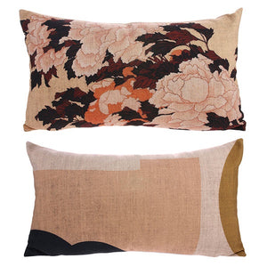 HKliving Japanese Bloom Rectangle Cushion