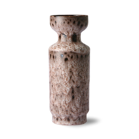 Lava Brown Ceramic Vase