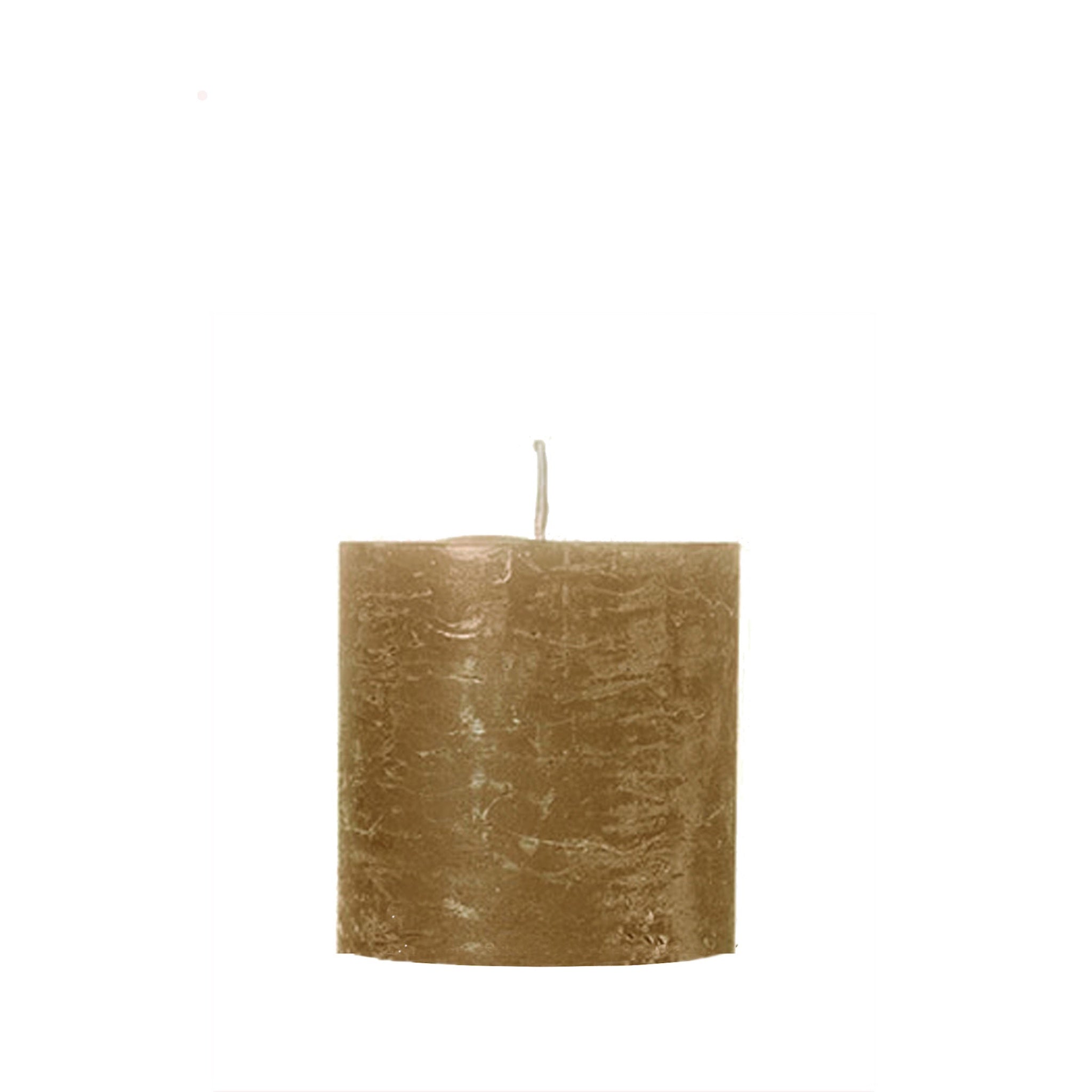 Amber 5x5cm Rustic Pillar Candle