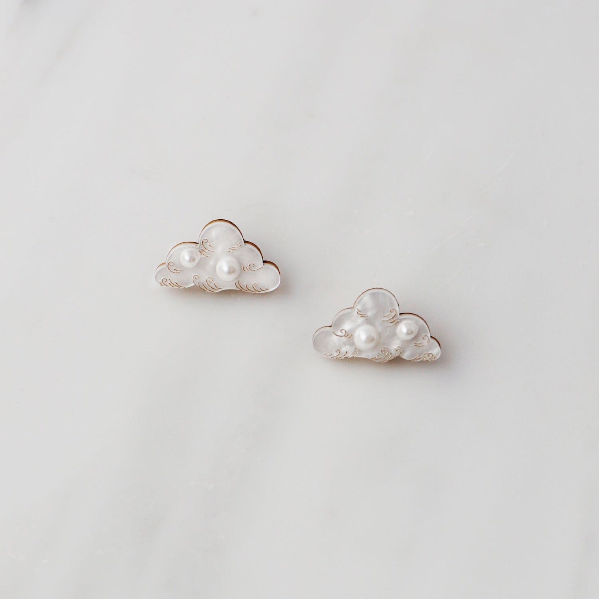 Cloud Stud Earrings