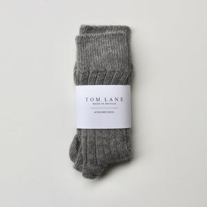 Alpaca Grey Bed Socks