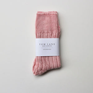 Alpaca Pink Bed Socks